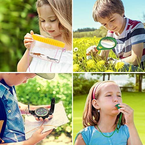 GREEN UTTORA Outdoor Explorer Kit Gifts Toys Kids Binoculars Set 