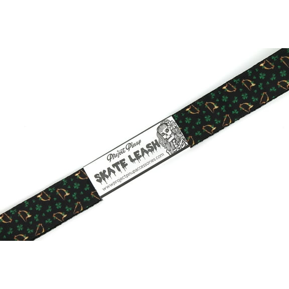 Harps  Clovers Black Adjustable Roller Skate Leash
