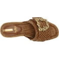 thumbnail image 5 of Sam Edelman Celia Cuoio Raffia Slip On Squared Open Toe Wedge Heeled Sandals (Cuoio Raffia, 9.5), 5 of 6