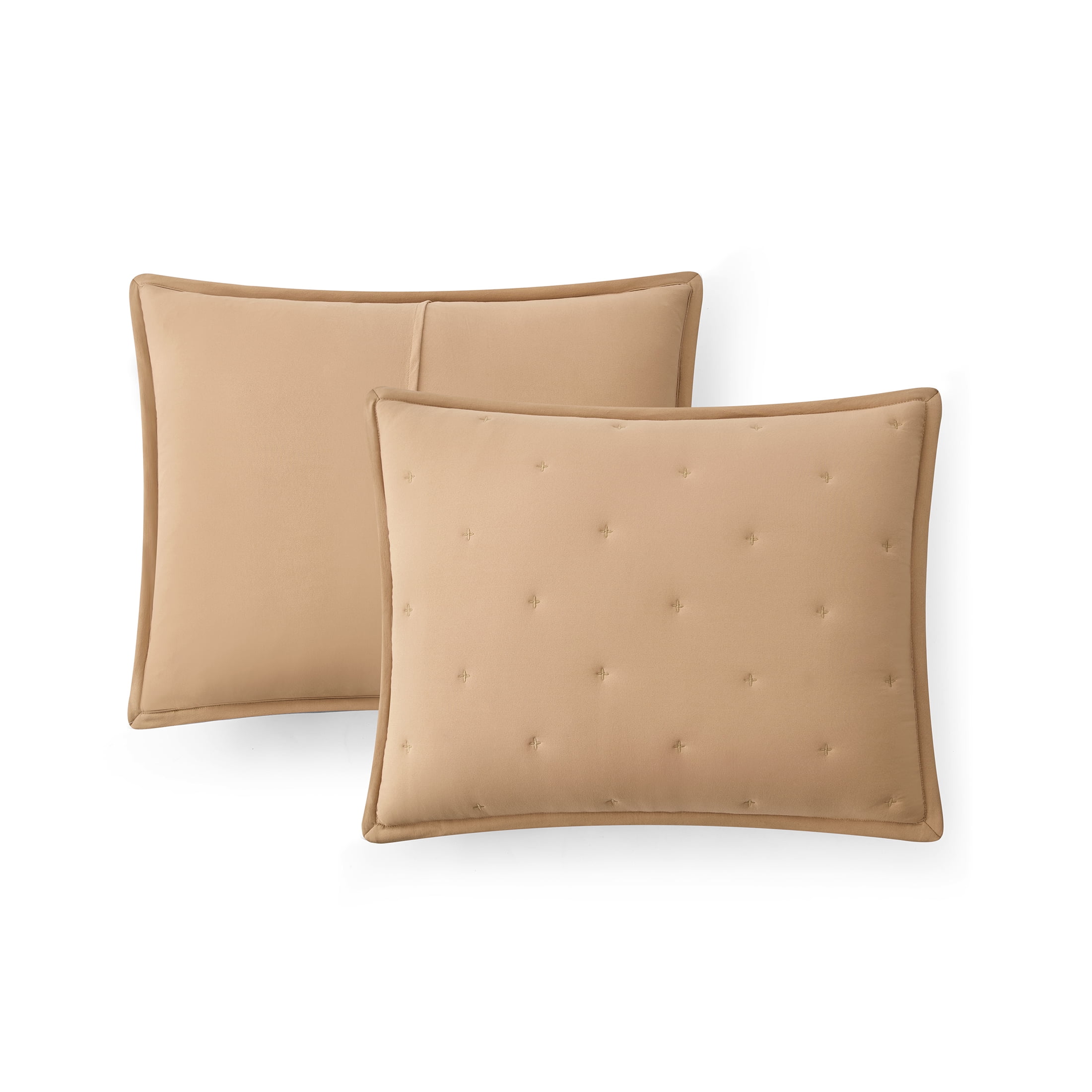 Mainstays King Comforter Set, Soft Lightweight & All Season, 3-Piece, Fatigue Tan