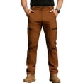 thumbnail image 2 of ThriftyPlait Men Multi Pocket Cargo Pants Casual Straight Leg Stretch Work Trousers Fashion Durable Outdoor Hiking Daily Utility Pants, 2 of 6