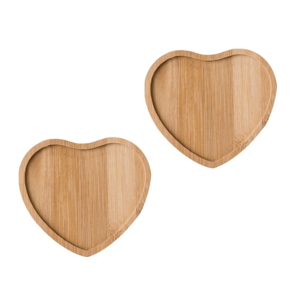 WEUVEB 2PCS Craft Trays for Kids Khaki Wood Simple Design for Parties