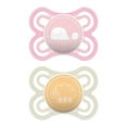 thumbnail image 1 of MAM Perfect Pacifiers, Baby Pacifiers 0-6 Months (2 pack), Best Pacifier for Breastfed Babies, Orthodontic Pacifier, Baby Girl Pacifier, 1 of 7