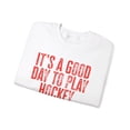 thumbnail image 3 of Hockey Player Sweatshirt Gifts Crew Neck Shirt Long Sleeve Unisex, 3 of 7