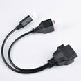 thumbnail image 3 of Youkk Motorcycle OBDII Diagnostics Connector Extension Cord Plastic 3in1 Fault Code Reader Adaptor Accessories OBD Auto Tools, 3 of 6