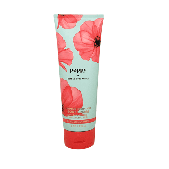 Bath & Body Works POPPY Ultimate Hydration Body Cream 8oz.