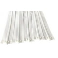 thumbnail image 2 of 5pcs YKK Lite Weight Bridal 3 Nylon Coil Separating Zippers Bulk for Tailor Bridal Sewing Crafts Color White - Made in USA (24 inches), 2 of 3