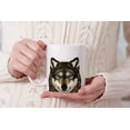 thumbnail image 7 of WIRESTER 11 Oz Ceramic Tea Cup Coffee Mug, Gray Wolf, 7 of 7