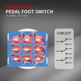 thumbnail image 3 of 20PCS Momentary Guitar Effect Pedal 3PDT Footswitch 9 Pin Latching Stomp Push Button Foot Switch True Bypass Solder Lug, 3 of 6