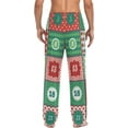 thumbnail image 7 of Men's Pajama Pants with Pockets Sleepwear Lounge Pants Stretch Casual Christmas Advent Calendar Chevron Polka Dot, 7 of 7