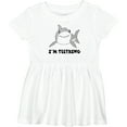 thumbnail image 3 of Inktastic I'm Teething Cute Shark Girls Baby Dress, 3 of 5