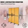 thumbnail image 4 of VEVOR Acoustic Room Divider 72"x66" Office Partition Panel 3 Pack Office Divider Wall Orange Color Office Dividers Partition Wall Polyester & 45 Steel Cubicle Wall Reduce Noise and Visual Distractions, 4 of 9