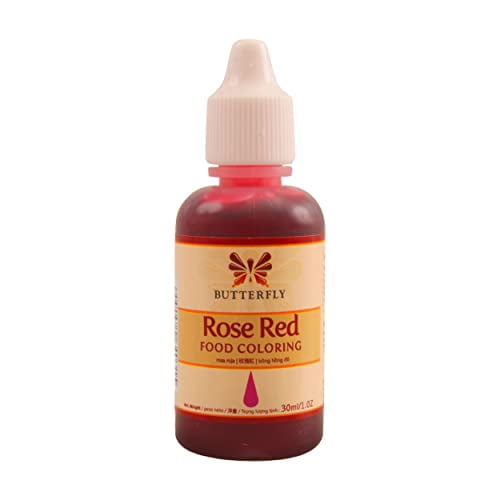 Butterfly Food Coloring Extract 0.8oz (25ml) (Red Coloring, Pack of 1)