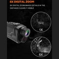 thumbnail image 3 of Amkui 4K HD Night Vision Goggles - 8X Digital Zoom Infrared Night Vision with 3000mAh Rechargeable Lithium Battery, IP54 Waterproof, for Camping, Observation, Night Fishing & Boating, 3 of 9