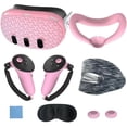 thumbnail image 1 of VR Accessories Set For Meta Quest 3, Includes 7 Pcs: Protective Face Cover, Controller Grips, Headset Cover, Lens Protector, And Shell Cover, 1 of 8