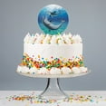 thumbnail image 4 of Acrylic Dolphin and Baby Having Fun Ocean Cake Topper Party Decoration for Wedding Anniversary Birthday Graduation, 4 of 7