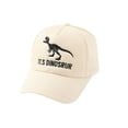 thumbnail image 1 of Dinosaur Letter Baseball Cap For Kids Embroidered Color Blocked Unisex Children Hat For Outdoor Sun, 1 of 4
