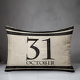 thumbnail image 3 of Creative Products Halloween Date Newspaper Distressed 14x20 Spun Poly Pillow, 3 of 3
