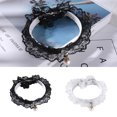 thumbnail image 3 of Pet Collar Lovely Adjustable Rhinestone Lace Pet Necklace Collar for Small Dogs, 3 of 10