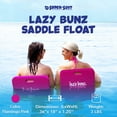 thumbnail image 2 of Open Box TRC Lazy Bunz Foam Water Saddle Swimming Pool Float, Flamingo, 2 of 10