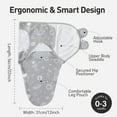 thumbnail image 5 of Gllquen Baby Swaddle Blankets for Baby Boy Girl for 0-3 Months Newborn, 3 Pack Wrap Set, Grey Planet, 5 of 7