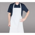 thumbnail image 4 of Soro Essentials- Set of 12 Cotton 36" x 41" No Pocket Bib Apron White Color- Server Waiter and Waitress Bib Apron for Cooking Kitchen Restaurant and Crafting, 4 of 5