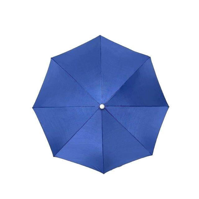 69cm Wide Sun Umbrella Hat for Outdoor Recreation with Adjustable Headband and 360 Coverage