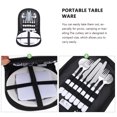 thumbnail image 4 of Shisuyan 1 Set of Outdoor Camping Cutlery Portable Tableware Stainless Steel Spoon Fork Cutter Kit, 4 of 9