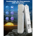 thumbnail image 5 of Lámpara De Emergencia Recargable Luces 60 Leds Luz 6pzs Malubero, Blanco, 5 of 5