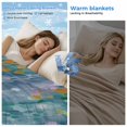 thumbnail image 2 of Green Botanical Cooling Blanket,Lightweight Summer Throw Blanket with Double Sided Cold Effect,Watercolor Spring Floral Oil Painting Elegant Picnic Blankets Bed Sheet for Hot Sleepers 30"x40", 2 of 8