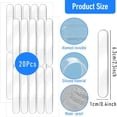 thumbnail image 2 of 10 Pcs Rubber Bumpers Stripes, Bexikou Self Adhesive Silicone Protector Stripes, Clear Furniture Bumpers Sound Dampening Buffer Pads for Door, Wall, Drawer, Toilet Lid, Glass Table Top, 2 of 7