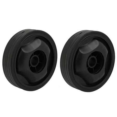 Compressor Part Replacement - 115mmx16.5mm Plastic Air Compressor Replacement Parts Wheel Casters Black 2pcs