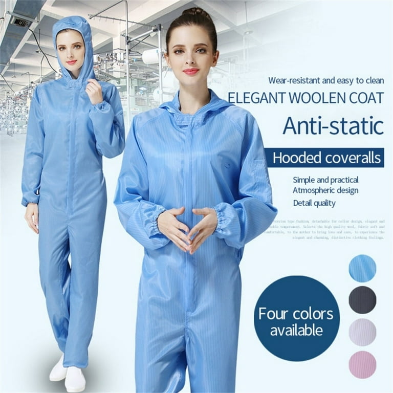 Protective Clothing - Reusable Hood Coverall Suit,Dust-proof And  Anti-static 