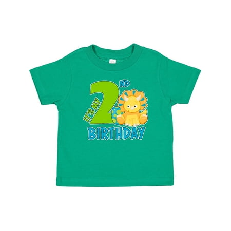 

Inktastic Its My 2nd Birthday with Dinosaur Gift Baby Boy or Baby Girl T-Shirt