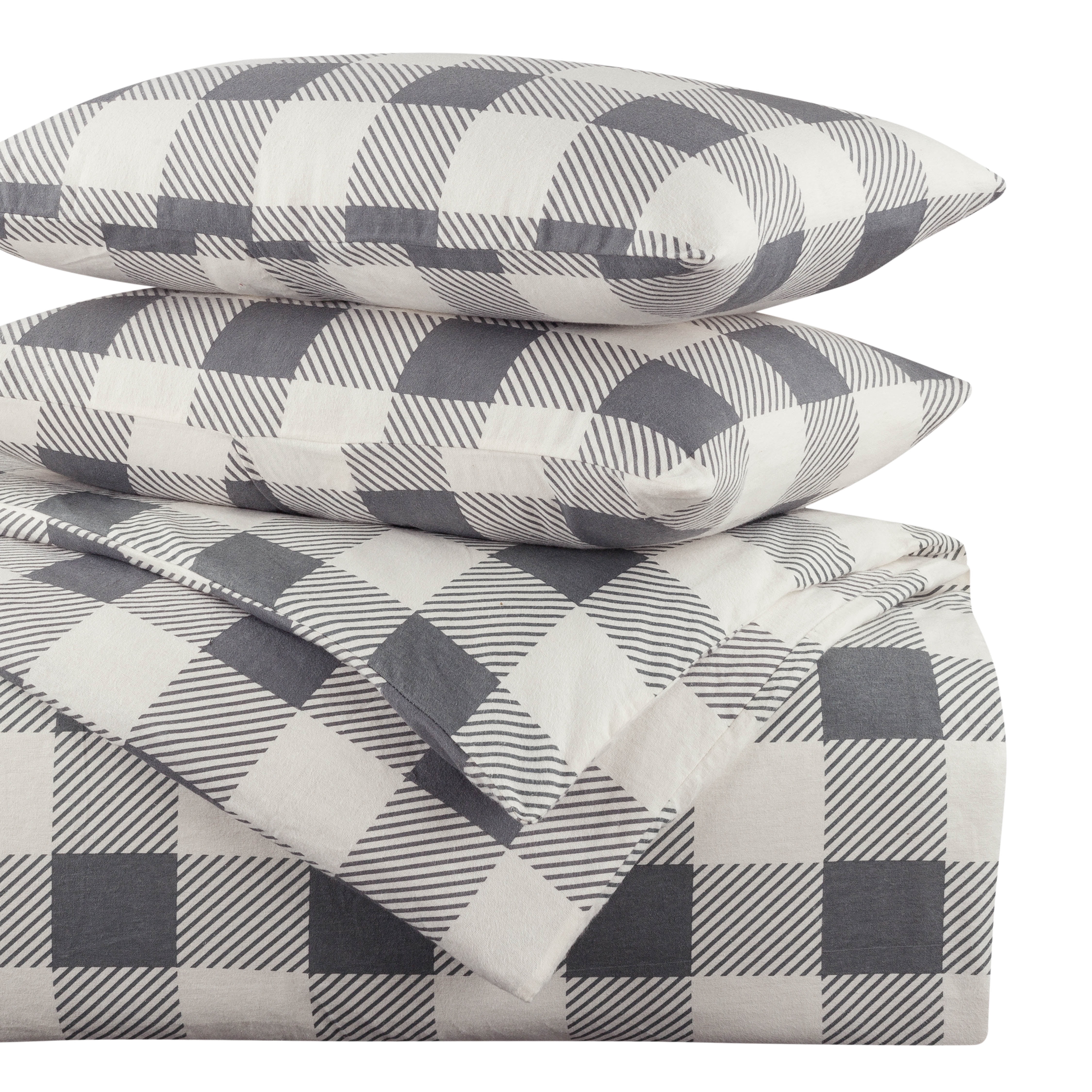 dormisette buffalo check duvet set