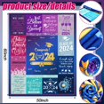 thumbnail image 2 of Graduation Gifts Throw Blanket 2024 Graduation Gifts for Her Him Class of 2024 Throw 50" x60'''' Graduation Party Supplies High School College Graduation (Multicolor, Graduation), 2 of 6