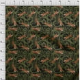 thumbnail image 3 of oneOone Velvet Light Green Fabric Tiger Sewing Material Print Fabric By The Yard 58 Inch Wide, 3 of 5