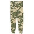 thumbnail image 3 of Men's Camouflage Pajama Pants with Pockets & Drawstring - Cuffed Jogger Sleep Bottoms for Men, Elastic Waist Soft Lightweight Lounge Homewear Army Green L, 3 of 6
