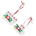 thumbnail image 1 of Adornos navideños Jadeshay 2 piezas personalizados colgantes PVC Juego familiar, 1 of 12