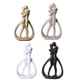 thumbnail image 4 of Figura de pareja de resina, artesanías, mesa, pareja abrazada, figura abstracta, decoración del hogar, 4 of 8