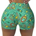 thumbnail image 2 of Picia Funny Animals in Jungle Printed Workout Shorts for Women Seamless Scrunch Butt Lifting High Waisted Yoga Gym Booty Running Moisture-wicking Short Pants-Small, 2 of 9