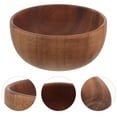 thumbnail image 1 of FUTUREORYY Bol à Soupe Bol en Bois Brun Résistant à l'Usure pour la Maison 1 Pcs, 1 of 7