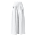 thumbnail image 6 of Womens Cotton Pants High Waist Baggy Barrel Loose Fit Boho Pants Summer Beach Vacation Trousers with Pockets, 6 of 7