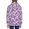 thumbnail image 6 of Kdxio Daisies Flowers Pattern Kids Boys Girls Zip Up Hoodie 3D Printed Hooded Sweatshirt Hoody Coat with Pocket 7-12 Y-Small, 6 of 6