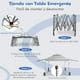 thumbnail image 5 of Costway 3x3m Pabellón Emergente Instantáneo Plegable para Exterior con Dos Mitades de Toldo Carpa Portátil Ajustable en Altura para Camping, 5 of 9
