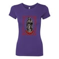 thumbnail image 2 of Wild Bobby, Our Lady of Guadalupe Blessed Virgin Mary Religious, Inspirational/Christian, Women Slim Fit Junior Tee, Purple Rush, Medium, 2 of 3