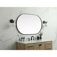 thumbnail image 3 of Elegant Decor MR2A3048BLK 30 x 48 in. Metal Frame Oval Mirror, Black, 3 of 5