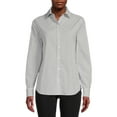 thumbnail image 1 of Blu White Blu Women's June Striped Button-Down Shirt, 1 of 5