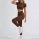 thumbnail image 2 of TaTaai Women Comfortable Stretchy Sports Yoga Set Fitness Active Wear Top & Bottoms Suit Ladies Workout Running Daily Wear Soft Breathable No Fading Versatile Outfit Gift, 2 of 9
