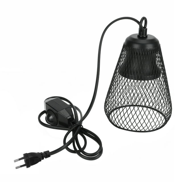 Hanging Reptile Lampshade, Anti-Scald Reptile Lampshade Drop Resistant For Tortoies For Reptiles EU Plug 220V